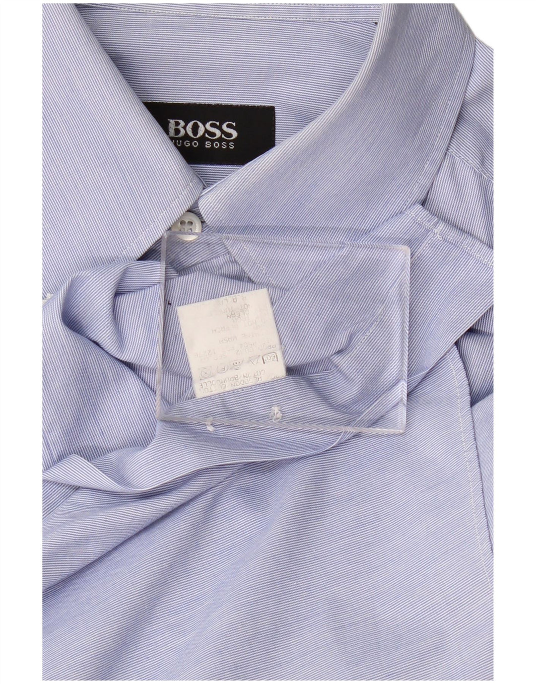 Ανδρικό πουκάμισο Hugo Boss Βαμβακερό με μεσαίο μπλε ρίγες