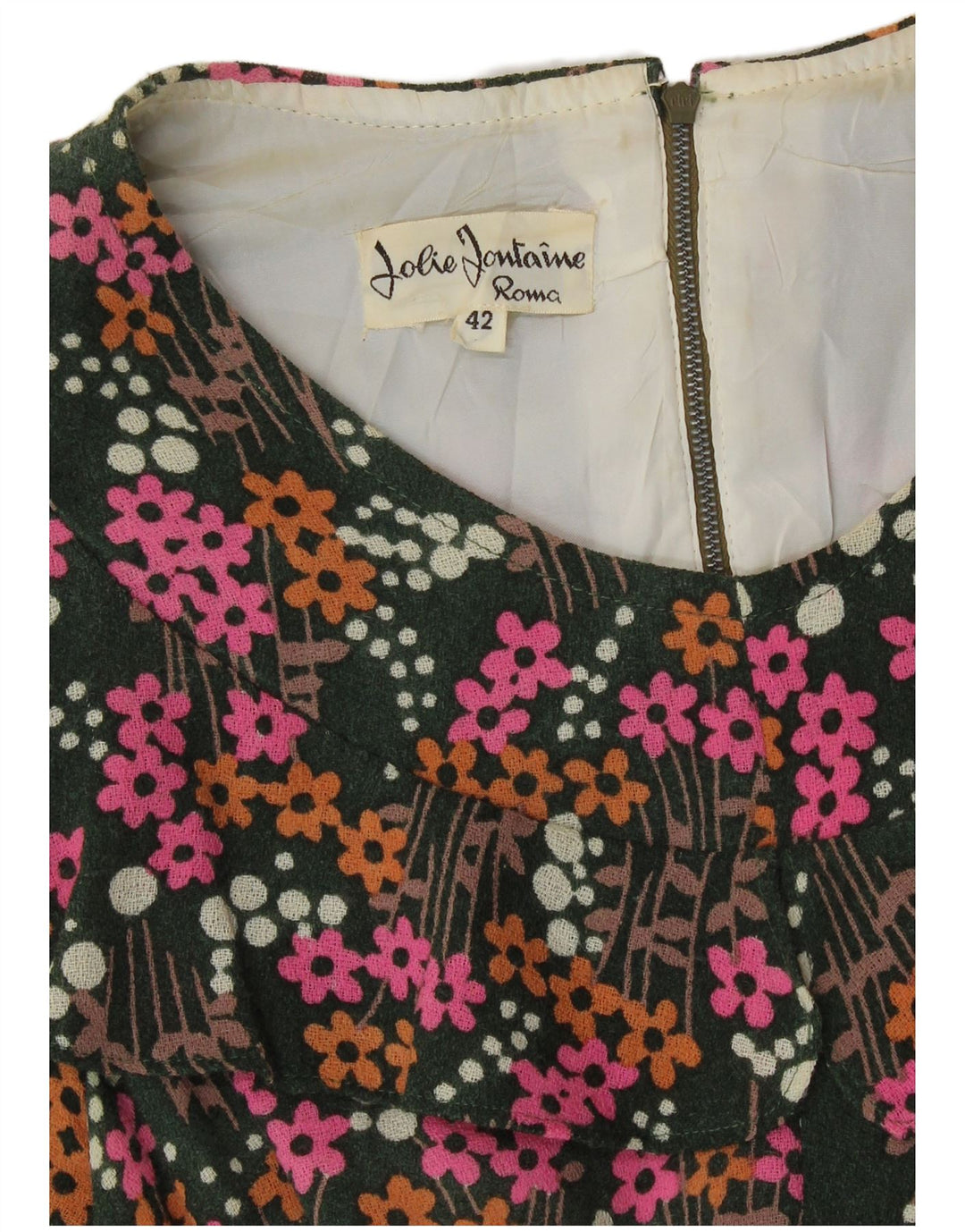 Vintage Γυναικείο Maxi Φόρεμα IT 42 Μεσαίο Πράσινο Floral