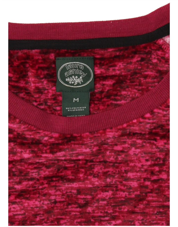 Laura Ashley Γυναικείο τοπ μακρυμάνικο UK 14 Medium Pink Polyester