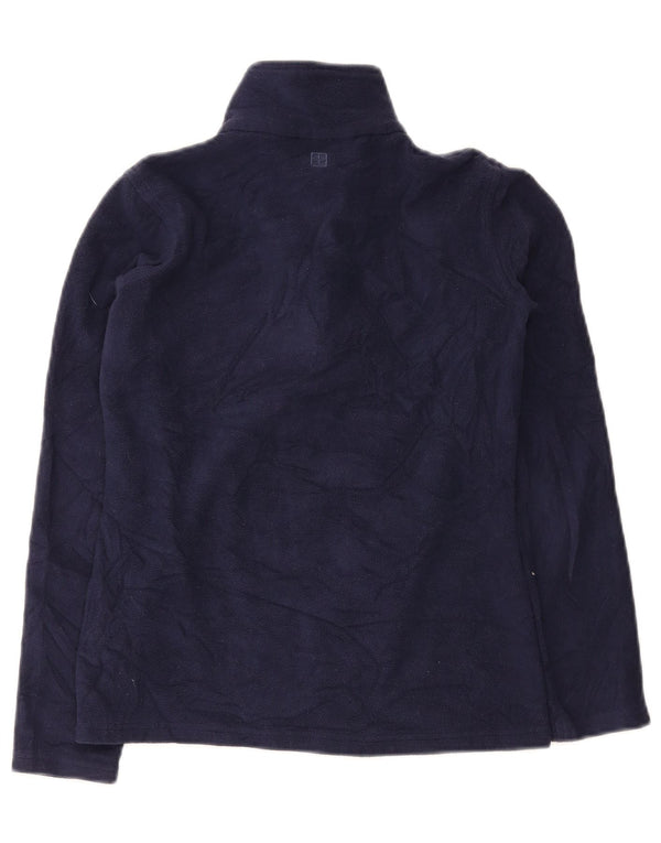 Mountain Warehouse Womens Zip Neck Fleece Jumper UK 10 Small Navy Blue