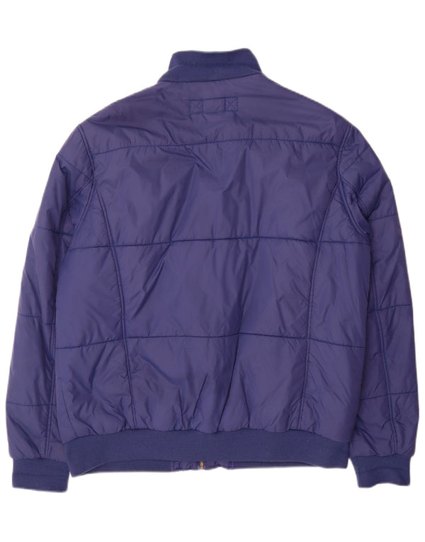 Peckott Mens Padded Jacket UK 44 2XL Navy Blue Polyamide