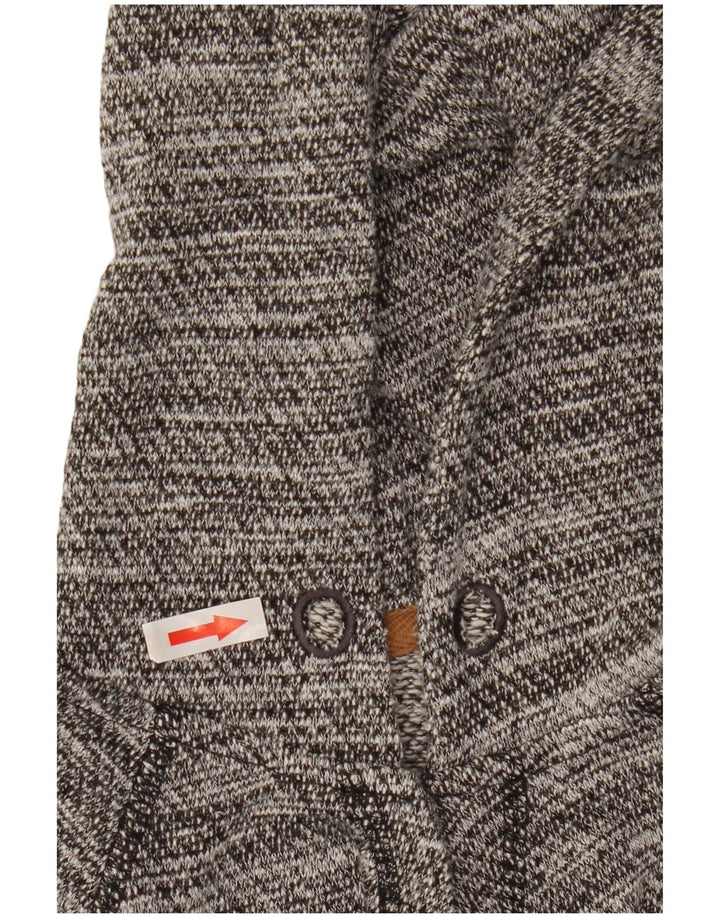 Γυναικείο Animal Hoodie Jumper UK 10 Small Grey Flecked Polyester
