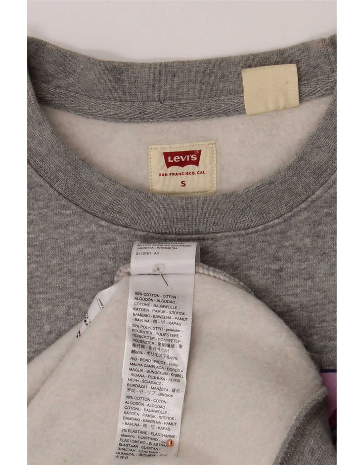 Ανδρικό γραφικό φούτερ Levi's Μικρό γκρι βαμβακερό