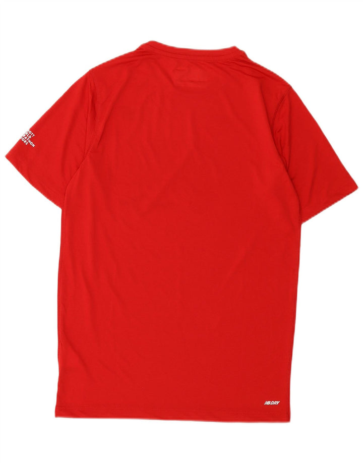 Ανδρικό γραφικό T-Shirt New Balance Top XS Red Polyester