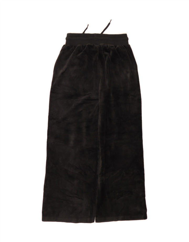 ELLESSE Girls Velour Tracksuit Trousers 8-9 Years  Black Polyester Vintage Ellesse and Second-Hand Ellesse from Messina Hembry 