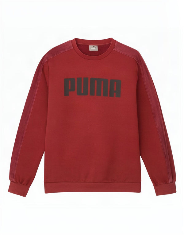 Ανδρικό γραφικό φούτερ Puma Jumper Μεσαίο μπορντό βαμβακερό