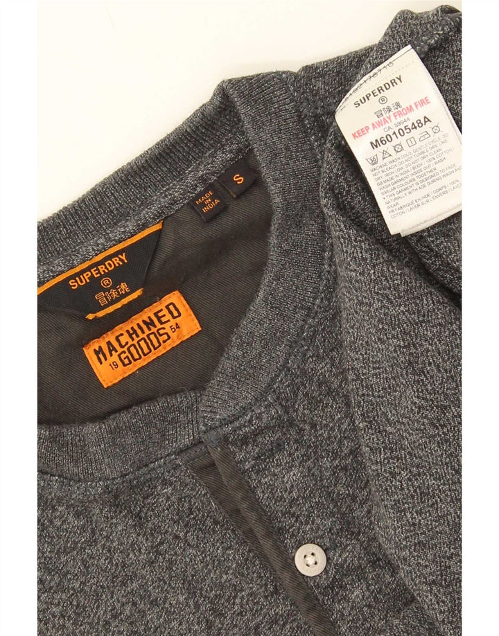 Ανδρικό μπλουζάκι Superdry Μακρυμάνικο Μικρό Γκρι Βαμβακερό