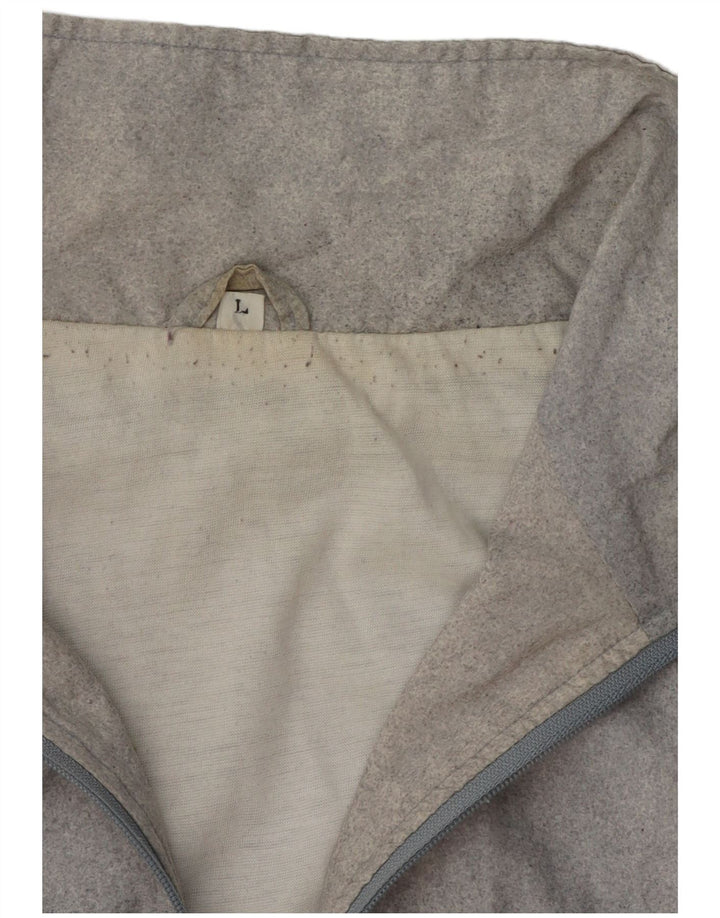 Vintage ανδρική φόρμα φόρμας με γραφικά Top Jacket Μεγάλο Γκρι Γεωμετρικό