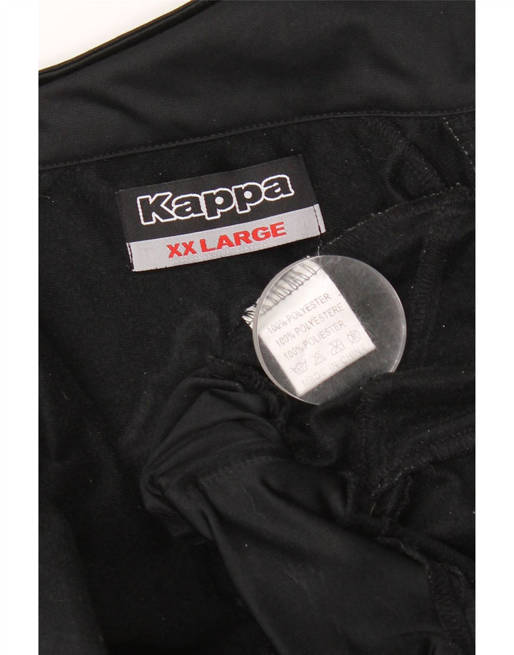 Ανδρική φόρμα γραφική Kappa Top Jacket 2XL Μαύρο Πολυεστέρα