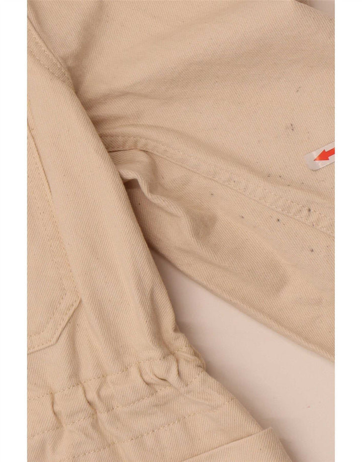 Reiss Γυναικείο Τζιν Utility Μπουφάν UK 14 Medium Off White Βαμβακερό