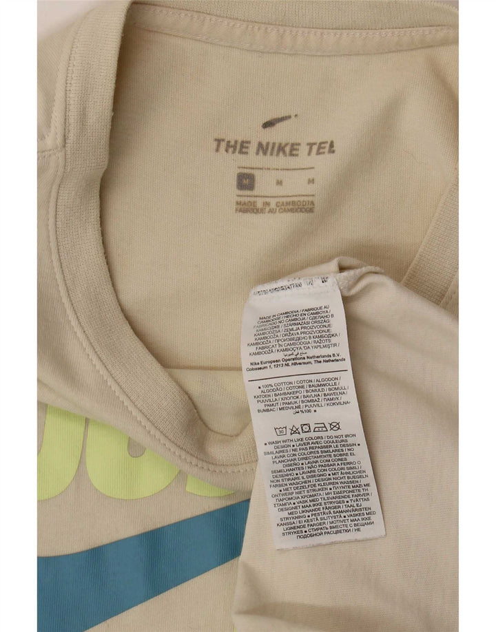Ανδρικό γραφικό μπλουζάκι Nike, μεσαίο βαμβακερό μπεζ