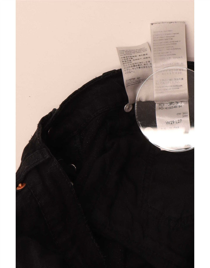 Γυναικείο Levi's Ribcage Straight Jeans W29 L27 Μαύρο βαμβακερό