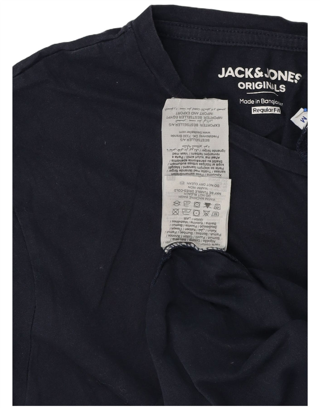 Jack & Jones ανδρικό μπλουζάκι με γραφικό κανονικό μπλουζάκι, μεσαίο μπλε βαμβακερό