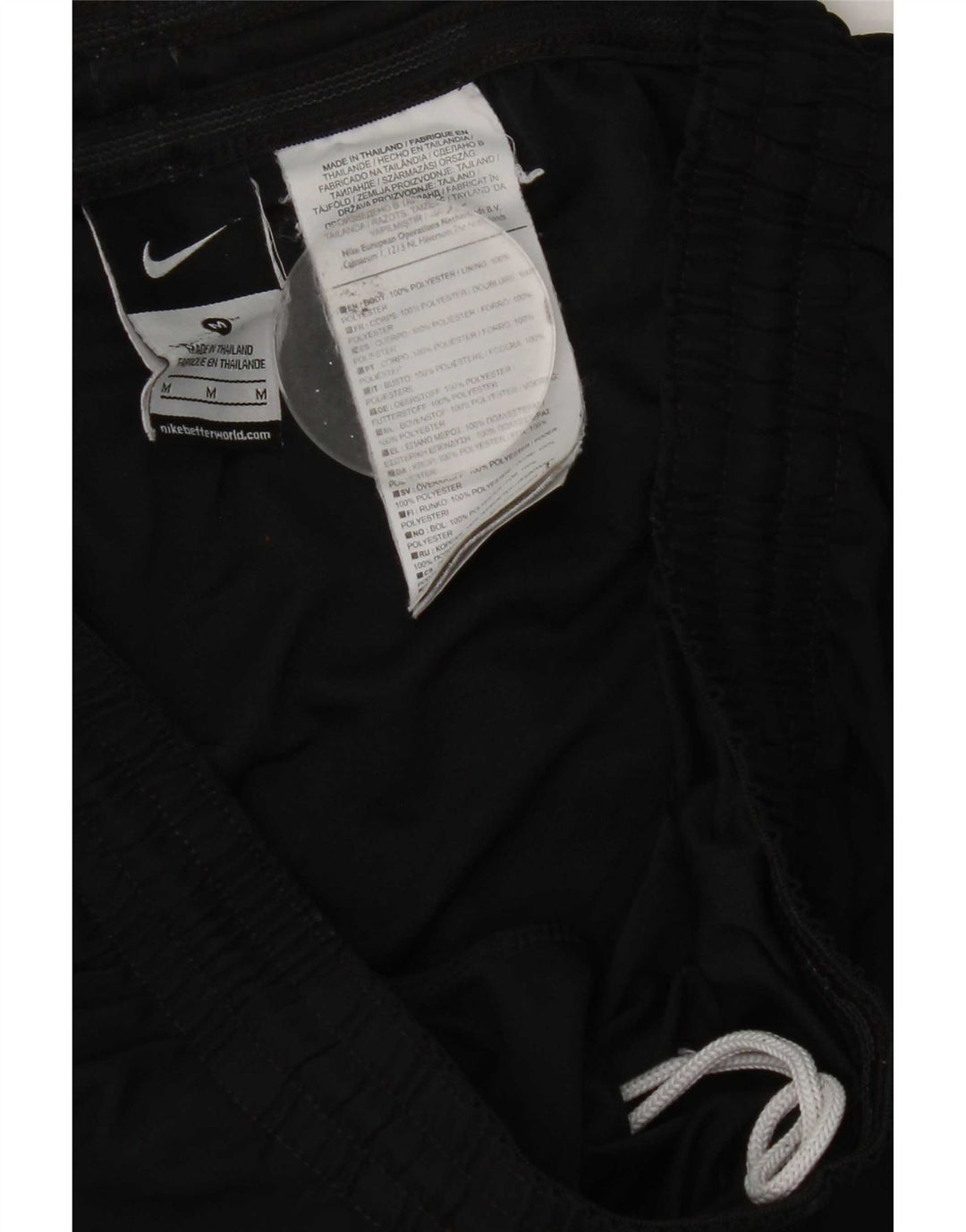 Ανδρικό αθλητικό σορτς Nike από μεσαίο μαύρο πολυεστέρα