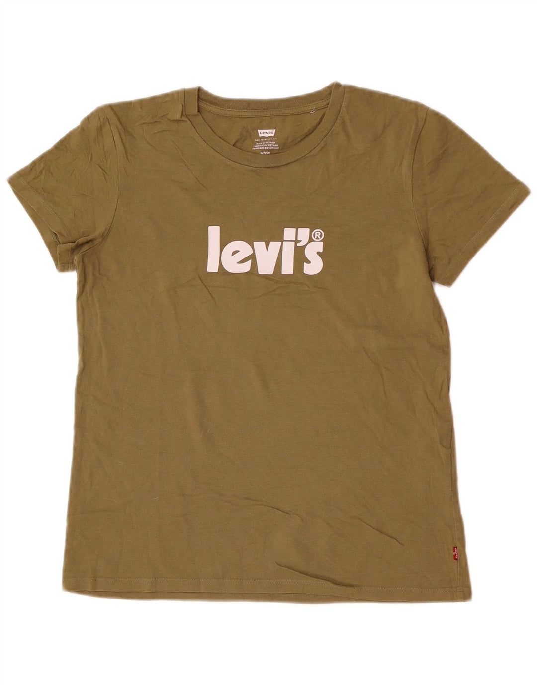 Ανδρικό γραφικό T-Shirt Levi's Top Μικρό Χακί Βαμβακερό