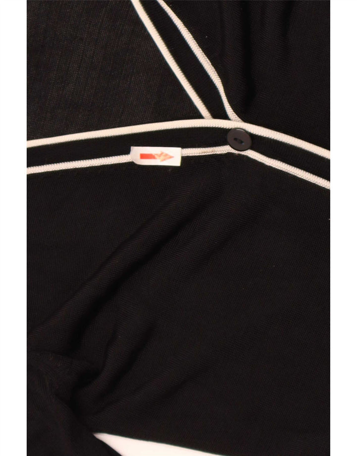 Zara Γυναικείο πουλόβερ UK 12 Medium Black Colourblock Rayon