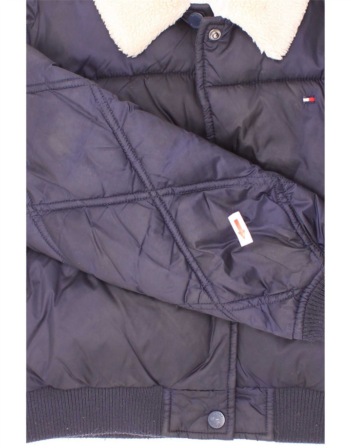 Tommy Hilfiger Girls Jacket padded 7-8 Years Navy Blue Polyester