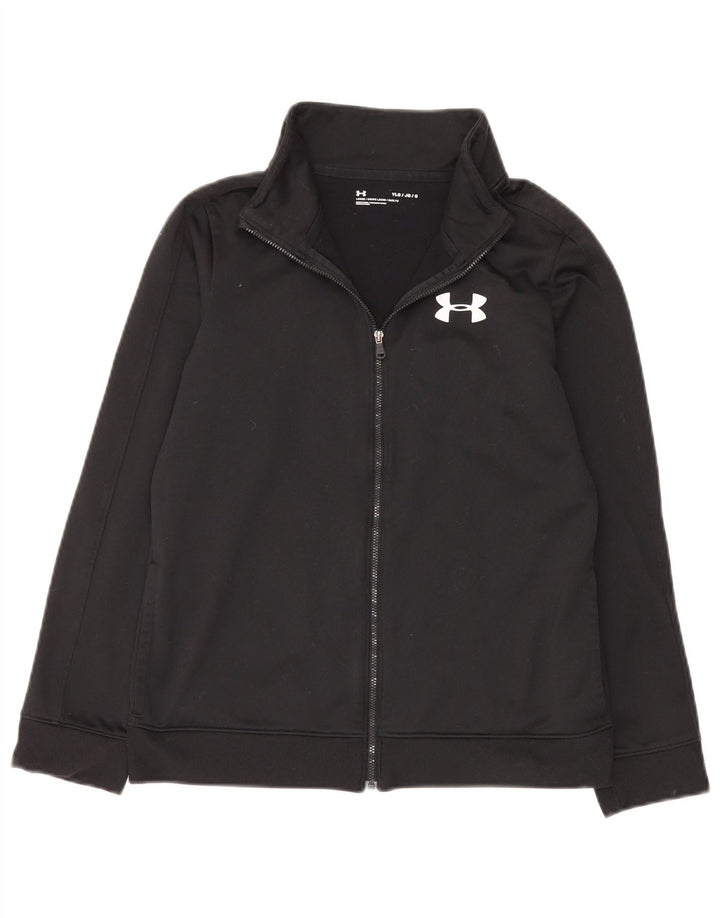 Under Armour Boys αθλητική φόρμα Top Jacket 11-12 Years Large Black Polyester