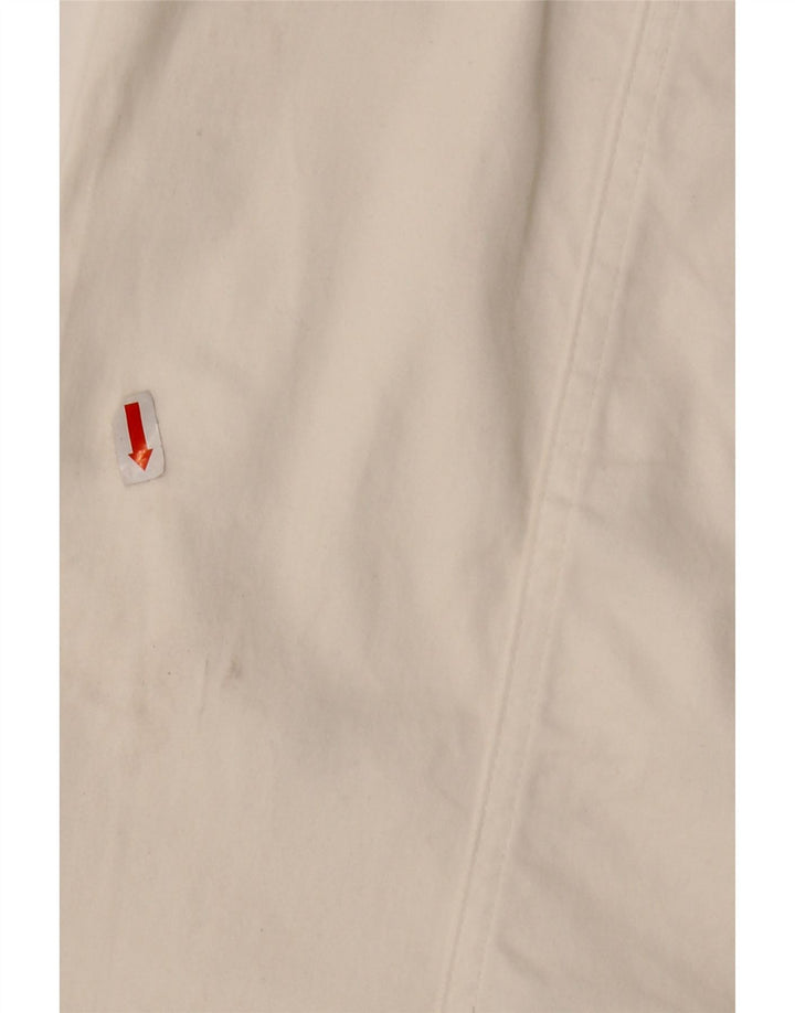 MOSCHINO Γυναικεία ψηλόμεση φούστα σε γραμμή Α UK 14 W30 L23 Λευκό βαμβακερό