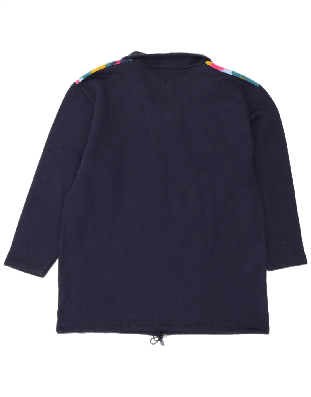 Vintage ανδρική φόρμα πουλόβερ με φερμουάρ Top Large Navy Blue Geometric