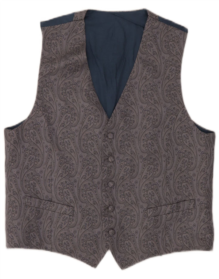 Vintage ανδρικό γιλέκο Small Grey Paisley