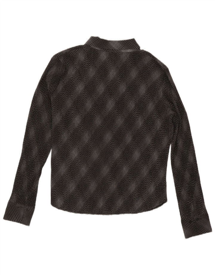 Marks & Spencer Γυναικείο Πουκάμισο Μπλούζα UK 20 2XL Μαύρο Check Polyester