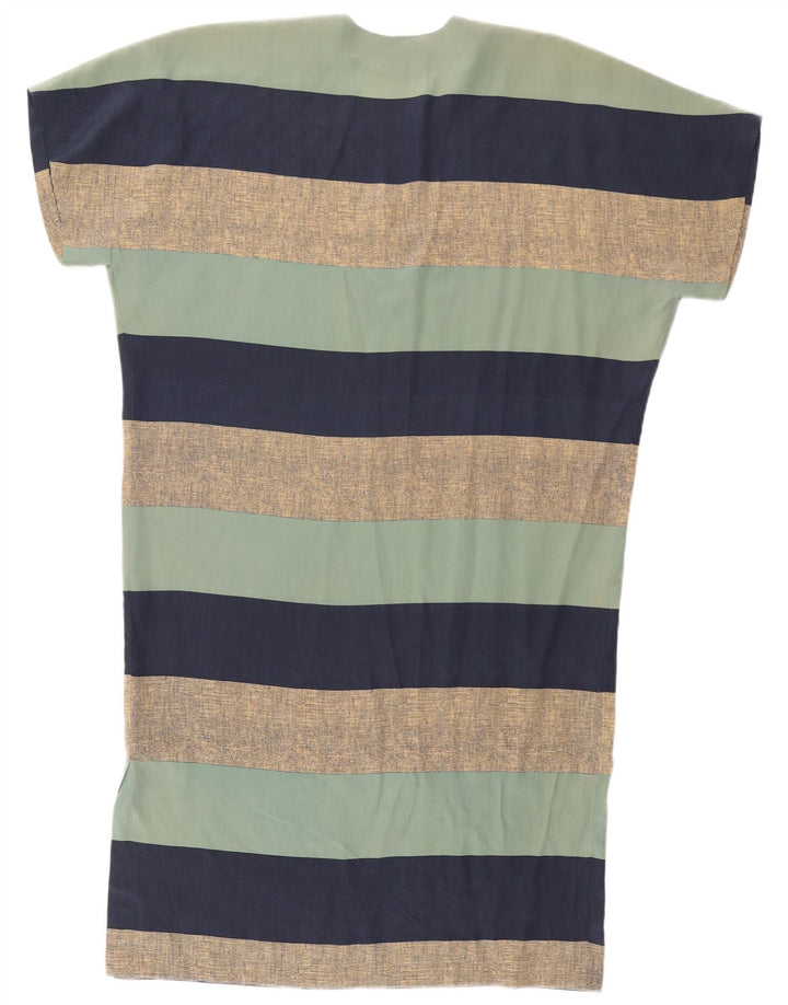Vintage γυναικείο φόρεμα Shift UK 18 XL Πολύχρωμο ριγέ