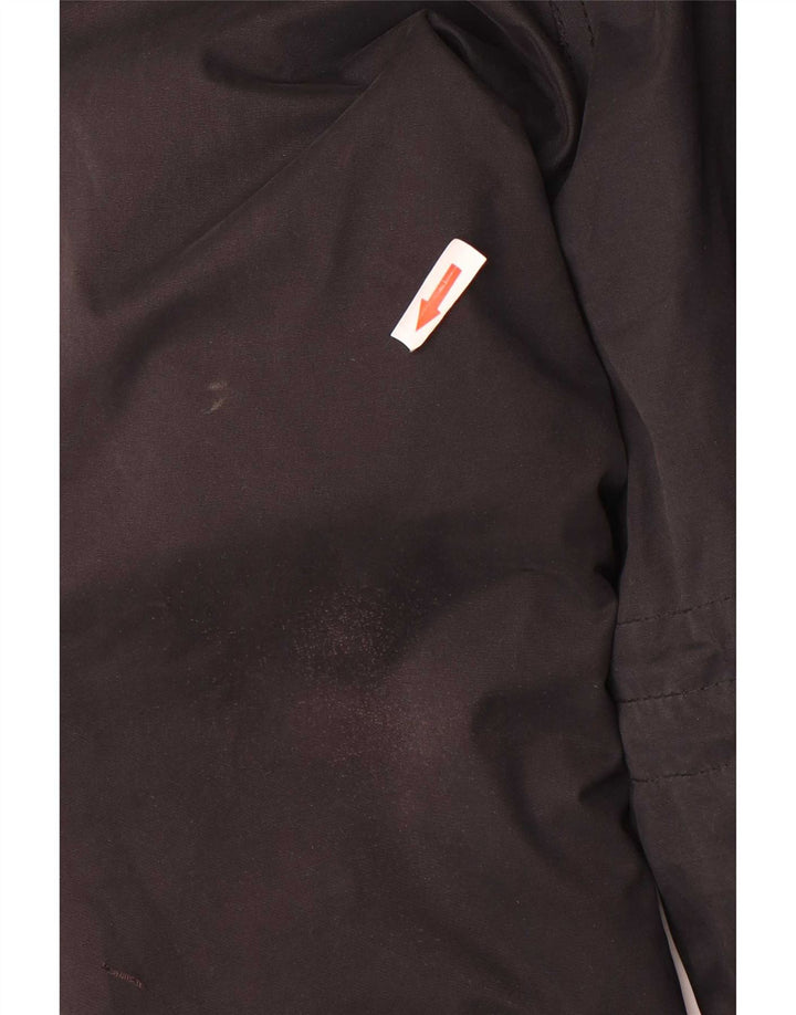 Superdry γυναικείο μπουφάν Parka με κουκούλα UK 14 μεγάλου μαύρου πολυεστέρα