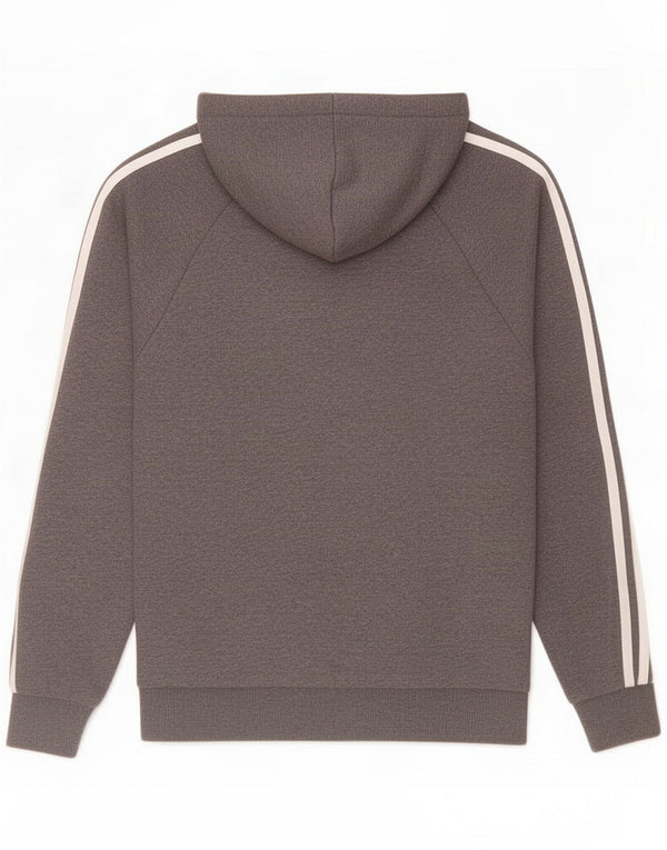 Ανδρικό πουλόβερ Adidas με φερμουάρ Hoodie Small Grey Cotton