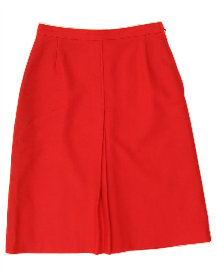 VINTAGE Womens A-Line Skirt W28 Medium  Red Vintage Vintage and Second-Hand Vintage from Messina Hembry 