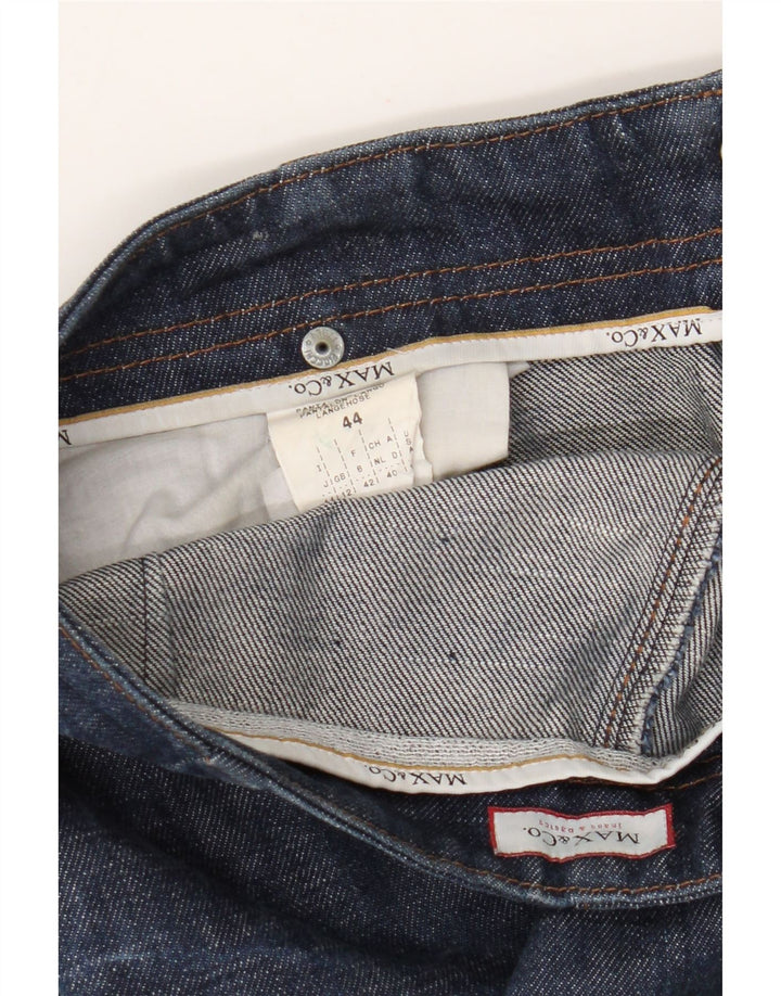 Max & Co. Γυναικεία Straight Jeans UK 12 Medium W30 L28 Blue Cotton