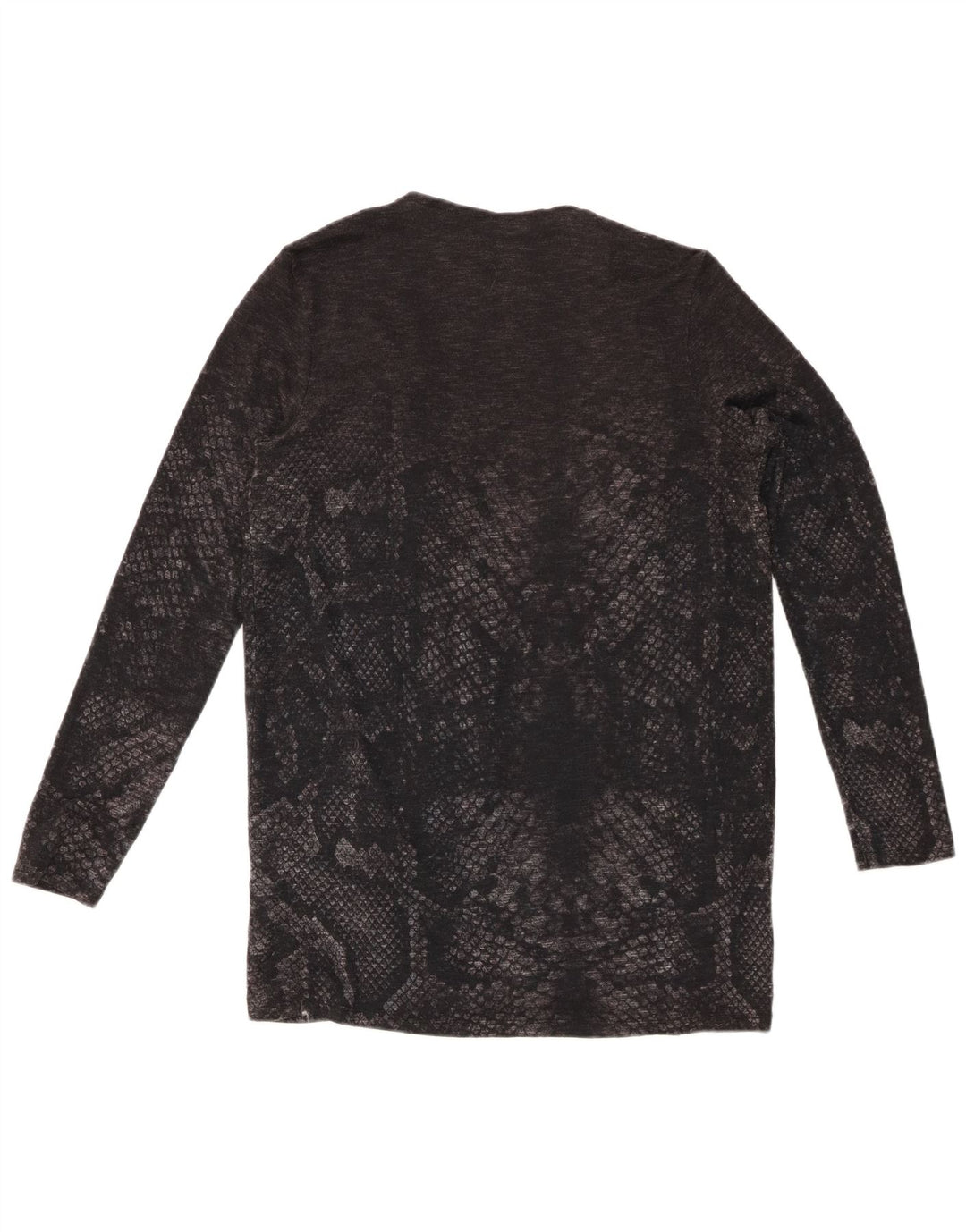 DESIGUAL Γυναικείο ανοιχτό πουλόβερ ζακέτα UK 12 Medium Grey Print Animal