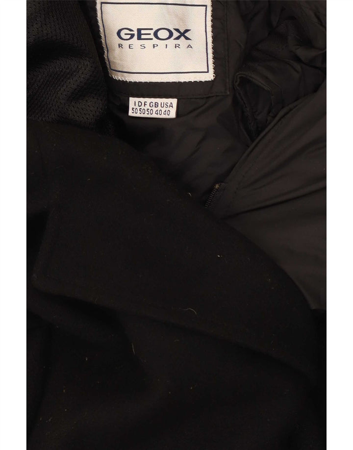 Ανδρικό παλτό Geox Respira IT 50 Large Black Wool