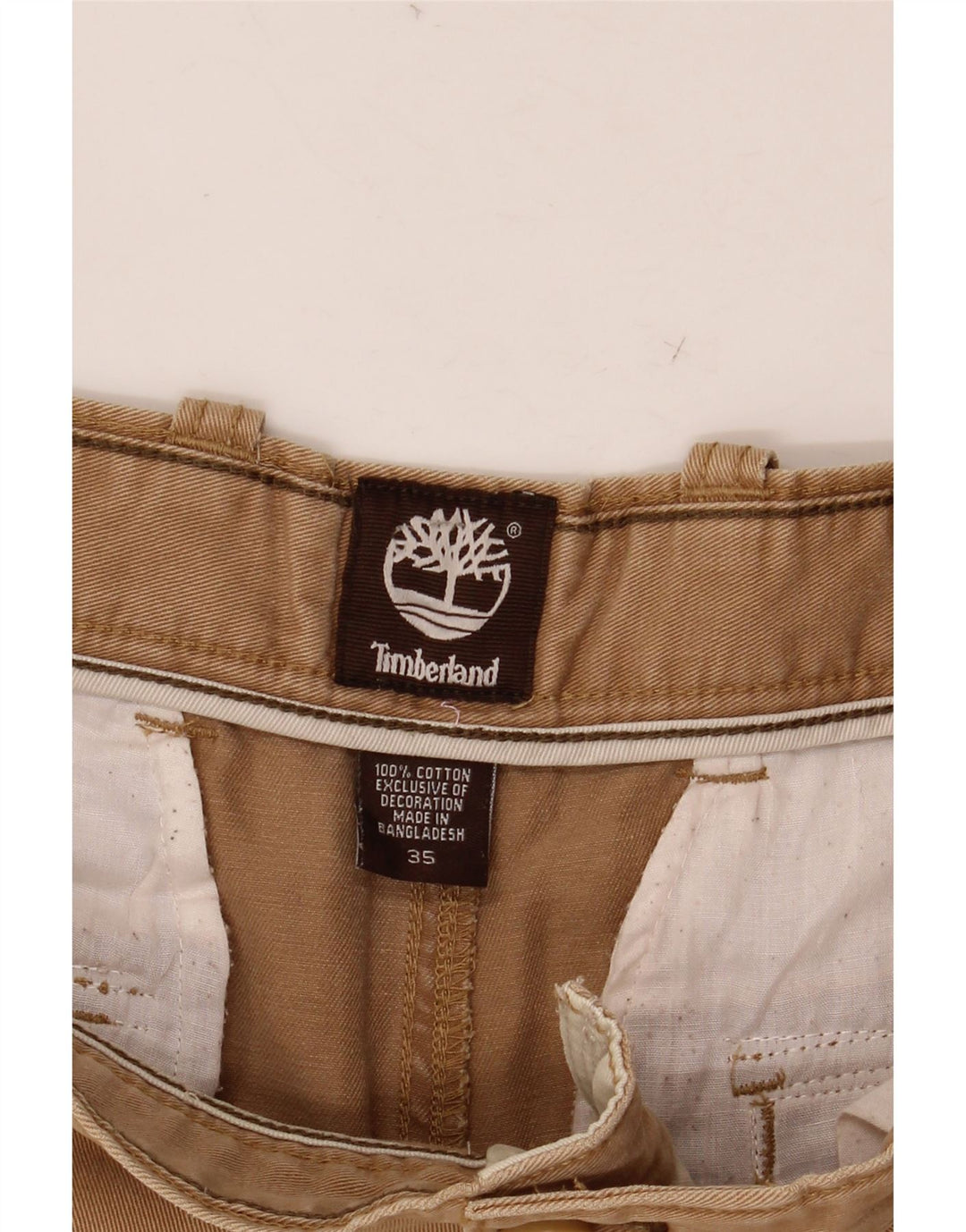 TIMBERLAND Ανδρικό σορτς Cargo W35 Μεγάλο Μπεζ Βαμβακερό