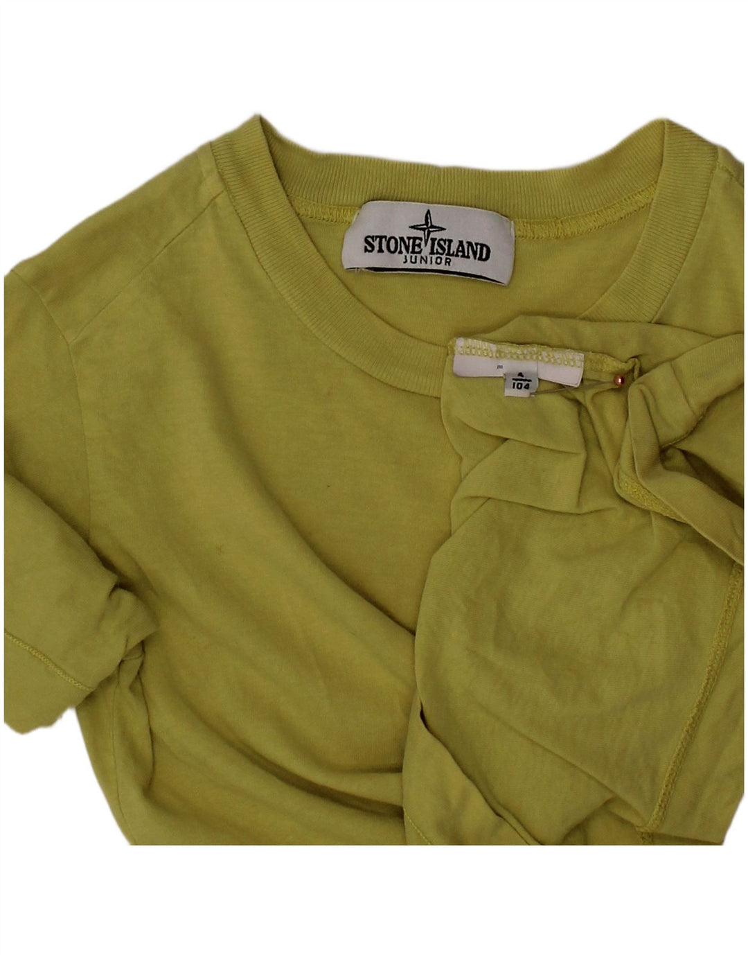 STONE ISLAND Boys T-Shirt Top 3-4 Years Πράσινο