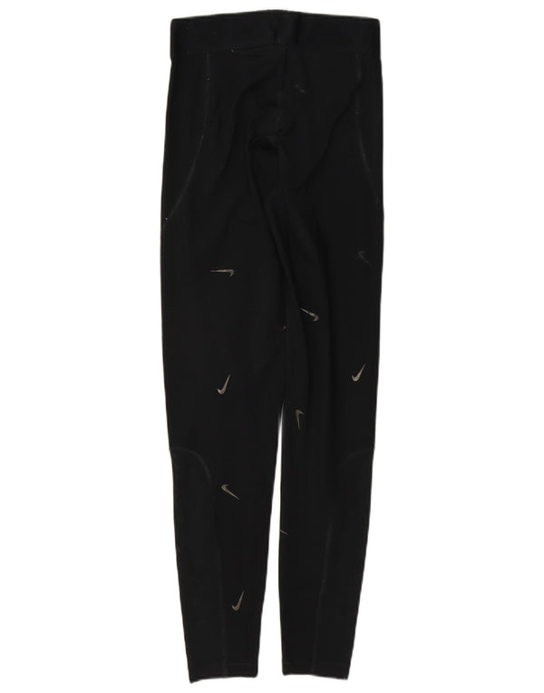 Γυναικεία γραφικά κολάν Nike UK 10 Small Black Polyester