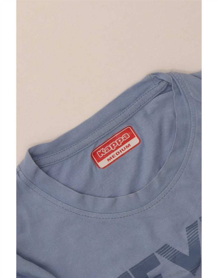 Kappa Γυναικείο T-Shirt Top UK 14 Medium Blue