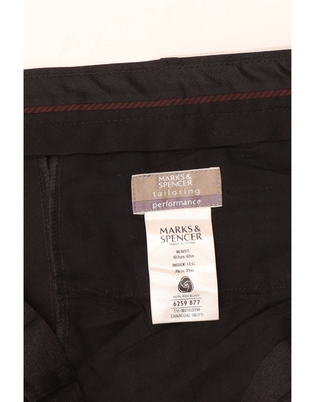 Ανδρικό ίσιο παντελόνι Marks & Spencer Μέγεθος 42 W42 L31 Γκρι
