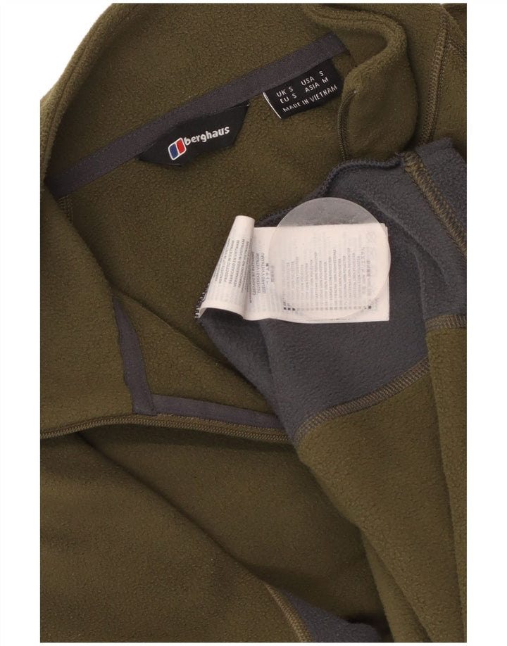 BERGHAUS Ανδρικό φερμουάρ με λαιμόκοψη Fleece Jumper Μικρό χακί πολυεστέρας