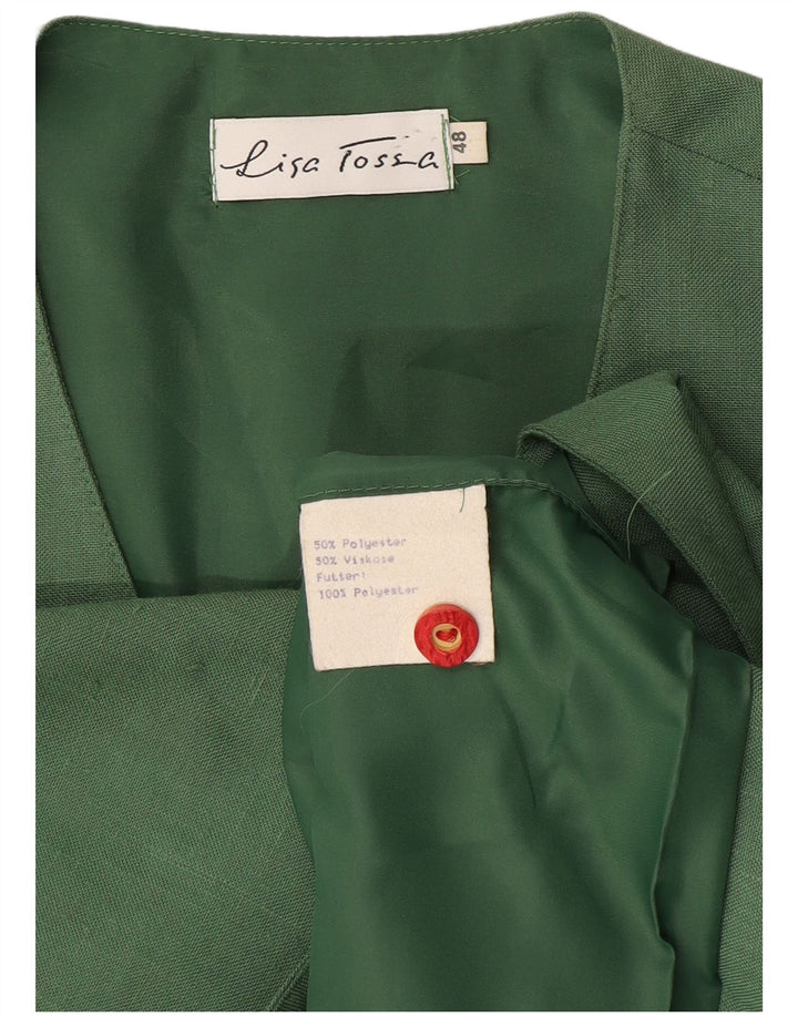 Vintage Γυναικείο Γιλέκο IT 48 XL Πράσινο Πολυεστέρας