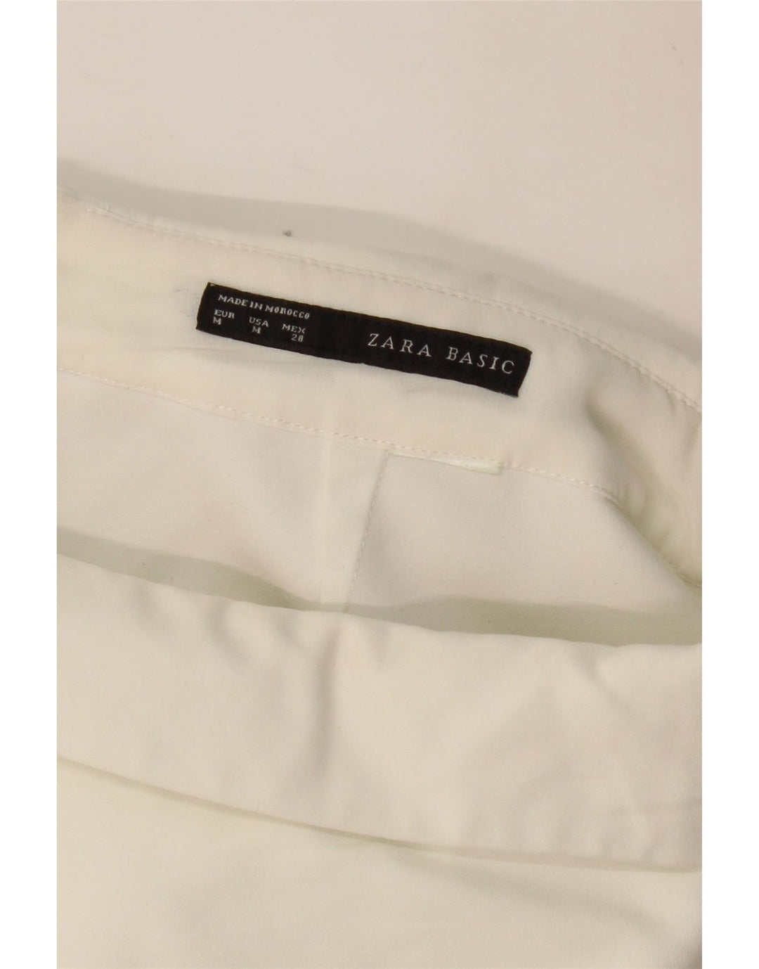 ZARA Γυναικείο Skort UK 12 Medium White