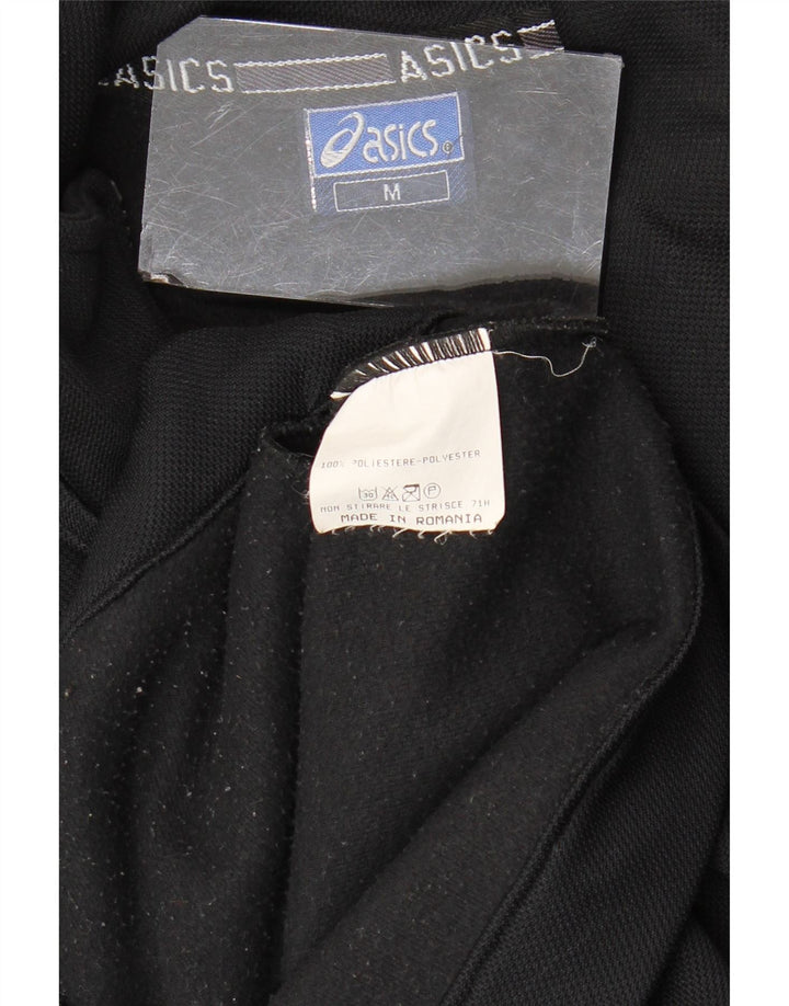 Ανδρική φόρμα φόρμας γραφικών Asics Top μπουφάν μεσαίου μαύρου χρώματος πολυεστέρας