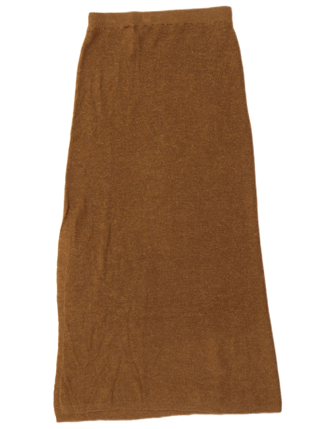 Zara Γυναικεία Πλεκτή Maxi Φούστα Small W26 Brown Polyamide