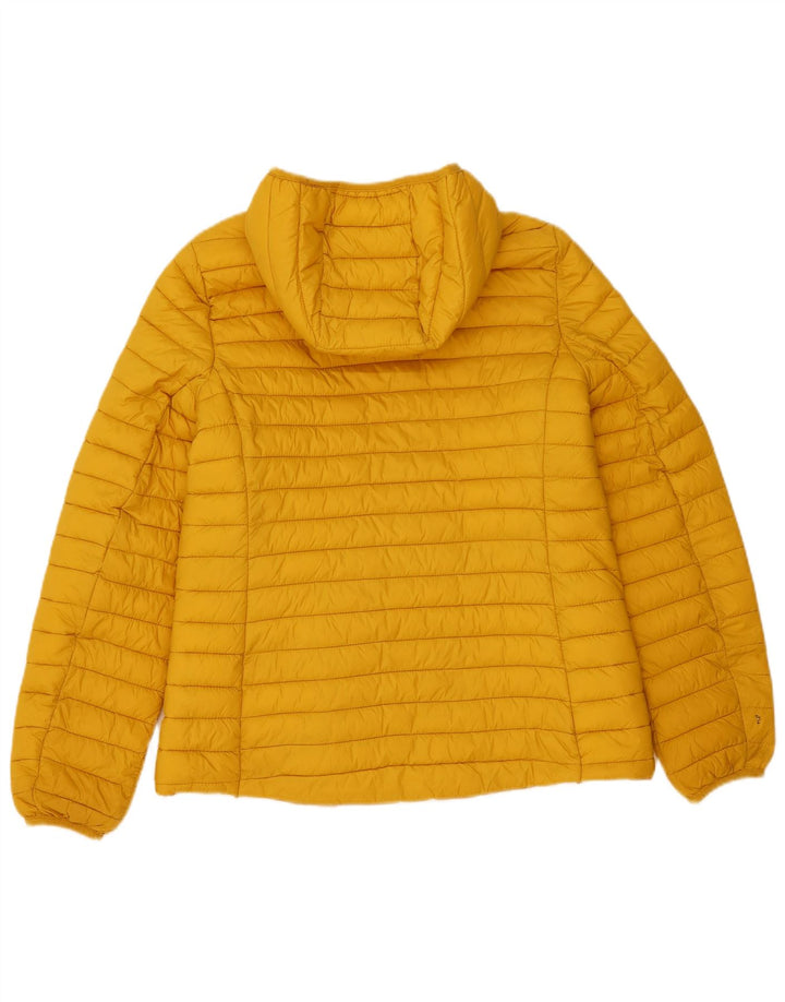 Joules Γυναικείο μπουφάν με κουκούλα UK 14 Medium Yellow Polyamide