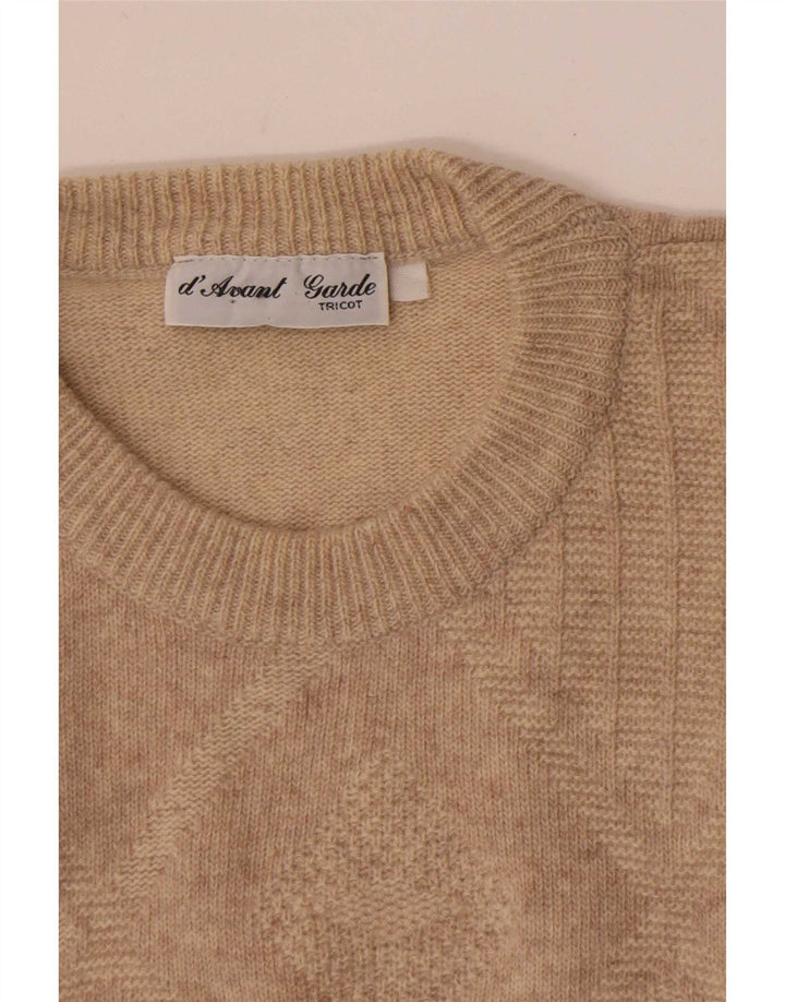 Ανδρικό πουλόβερ Avant Garde Crew Neck Jumper Medium Beige Argyle/Diamond