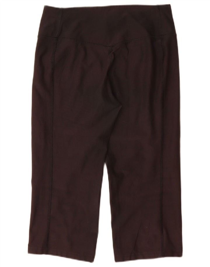 Γυναικεία κολάν Nike Dri Fit Capri UK 12 μεσαίου μαύρου πολυεστέρα