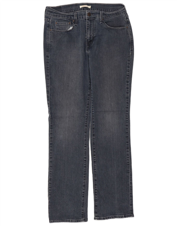 LEVI'S Γυναικείο τζιν 505 ίσιο US 8 Medium W29 L32 Navy Blue Cotton