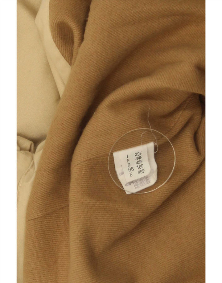 ELENA MIRO Γυναικείο Oversized Πανωφόρι UK 16 Large Beige Βαμβακερό