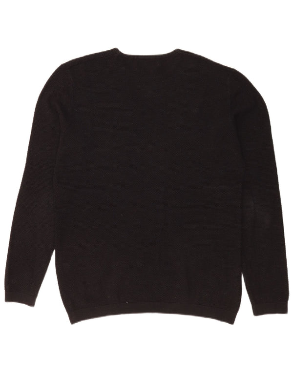Ανδρικό πουλόβερ Zara Crew Neck Jumper Μεγάλο Μαύρο Ακρυλικό