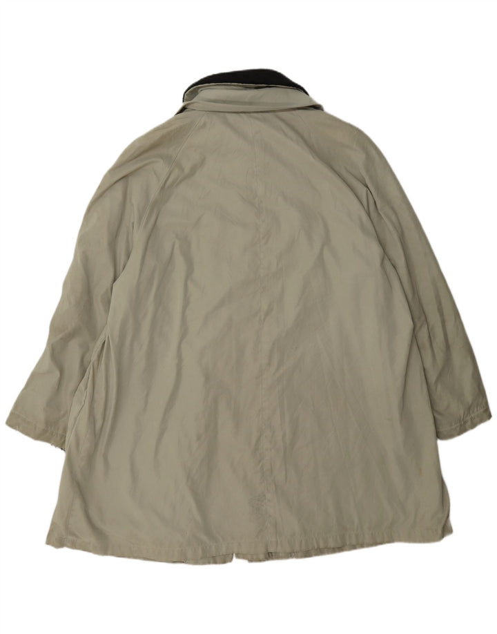 Allegri Γυναικείο Παλτό UK 14 Large Khaki Colourblock